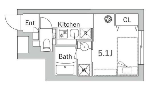 グランデュオ高輪 302 間取り図