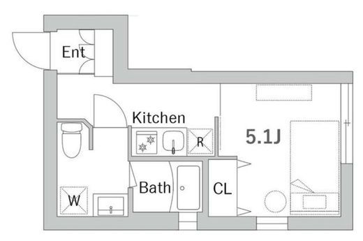 グランデュオ高輪 303 間取り図