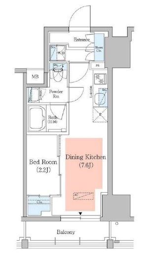 アーバネックス深川住吉3 702 間取り図