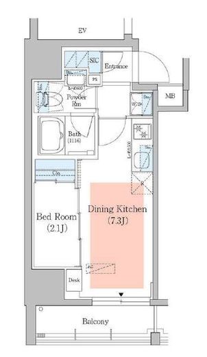 アーバネックス深川住吉3 701 間取り図