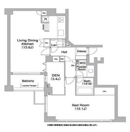 コンフォリア碑文谷 402 間取り図