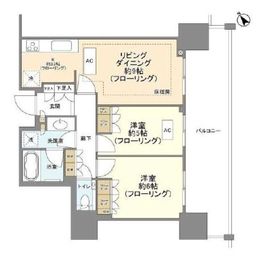 ブランズタワー芝浦 20階 間取り図