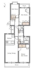 アソシエール文京白山 106 間取り図