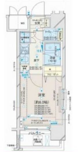 コンシェリア芝公園 1階 間取り図