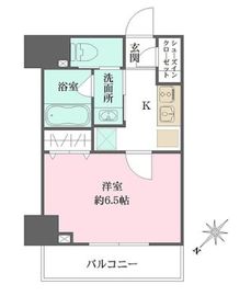 ザ・パークメゾン東大井 802 間取り図