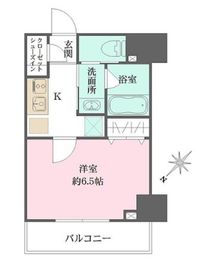 ザ・パークメゾン東大井 603 間取り図