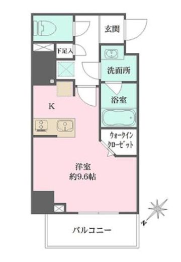 ザ・パークメゾン東大井 506 間取り図