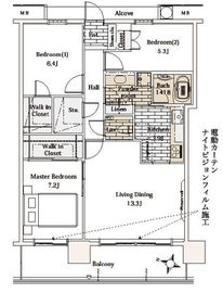 キャピタルマークタワー 22階 間取り図