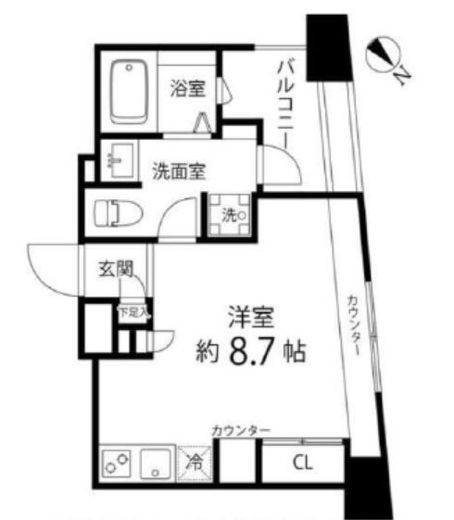 レニール本駒込 204 間取り図