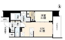 リビオレゾン浅草橋 9階 間取り図