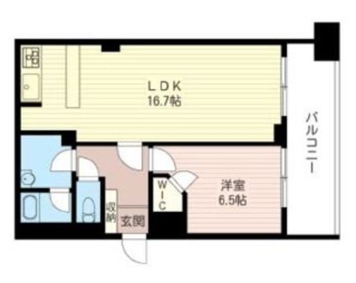 レジデンスシャルマン月島 612 間取り図