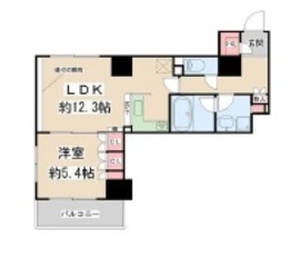 グランスイート日本橋人形町 2階 間取り図