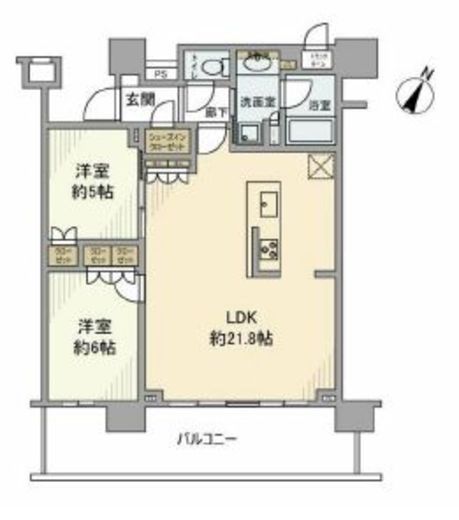 ブリリア有明シティタワー 12階 間取り図