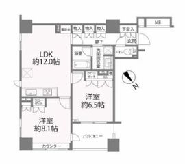 ファミールアクアージュ 11階 間取り図