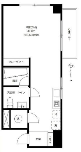 麻布エンパイアマンション 608 間取り図