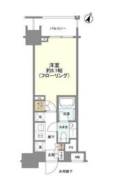 クレヴィア新宿若松町 7階 間取り図