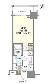 クレヴィア新宿若松町 5階 間取り図