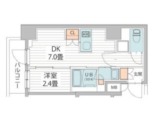 ヴァンクール菊川駅前 501 間取り図