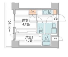 ヴァンクール菊川駅前 504 間取り図