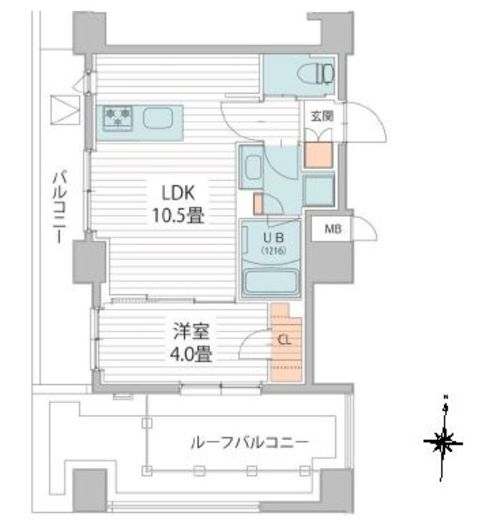 ヴァンクール菊川駅前 703 間取り図