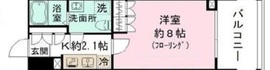 プリューム中野坂上 705 間取り図