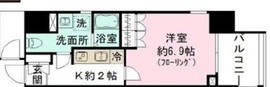 プリューム中野坂上 506 間取り図