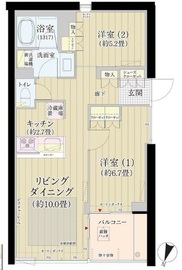 ガーデニエール砧ウエスト 916 間取り図