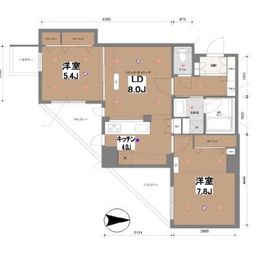 ドゥーエ東池袋 1303 間取り図