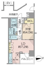 フォルム四谷外苑東 6階 間取り図