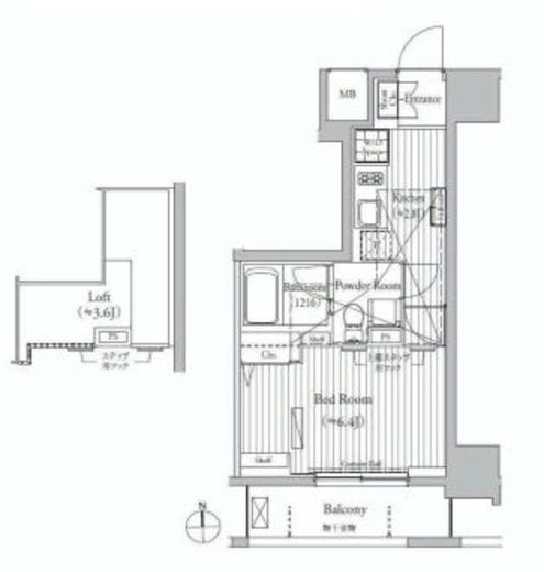 ミュゼ南麻布 703 間取り図