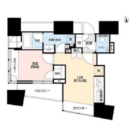 ザ・パークハウス三軒茶屋タワー 6階 間取り図