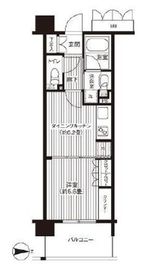 フルーヴ押上 408 間取り図