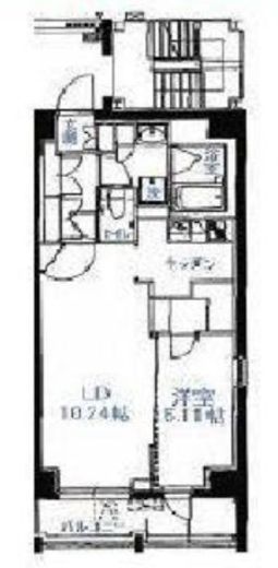 プレミアム銀座イースト 602 間取り図