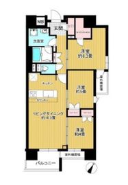 リビオレゾン人形町 11階 間取り図