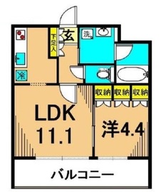 フレンシア南品川 503 間取り図