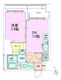 銀座レジデンス参番館 1103 間取り図