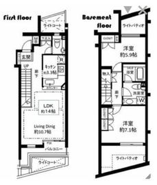 藤和南青山ホームズリトリート 1階 間取り図