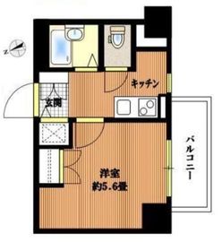 メインステージ麻布十番2 2階 間取り図