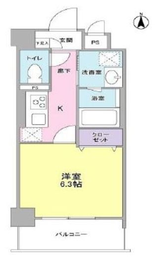 L'axe京急蒲田 （ラグゼ京急蒲田） 304 間取り図