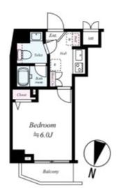 ファーレ代々木上原6 703 間取り図