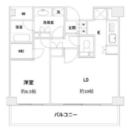 ブライトイースト芝浦 705 間取り図