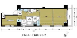 アヴァンティーク東銀座 3階 間取り図
