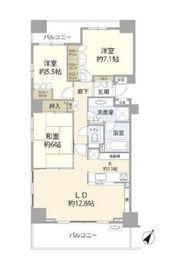 高田馬場四丁目パーク・ホームズ 7階 間取り図