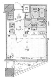 クレアシオン渋谷神山町 7階 間取り図