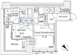 パークコート虎ノ門 4階 間取り図