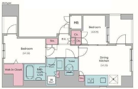 レジディア御茶ノ水プレイス 201 間取り図