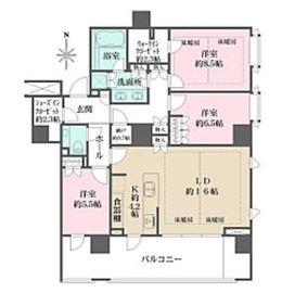 広尾ガーデンフォレスト 3階 間取り図