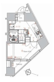 メイクスデザイン西新宿 3階 間取り図