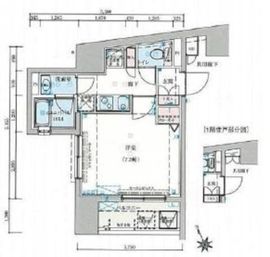 プラチナコート上野 8階 間取り図