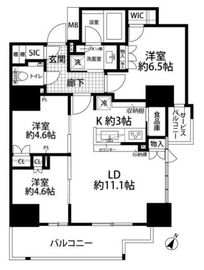 王子飛鳥山ザ・ファーストタワー＆レジデンス 23階 間取り図